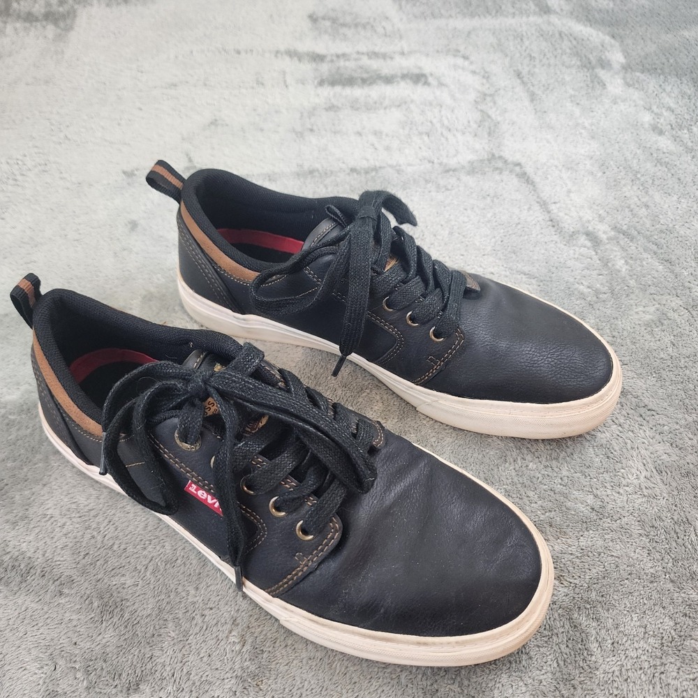 Levi's Miles Casual Sneaker Shoes Men's Size 7 Black Memory Foam